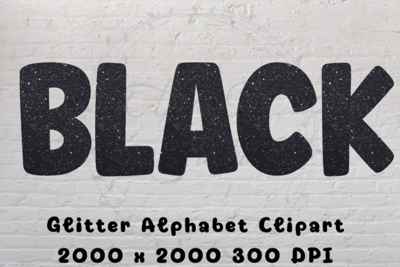 Download Black Glitter Alphabet Clipart - Alphabet Collection