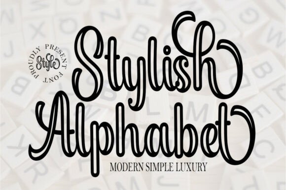 Download Stylish Alphabet Outline - Alphabet Collection