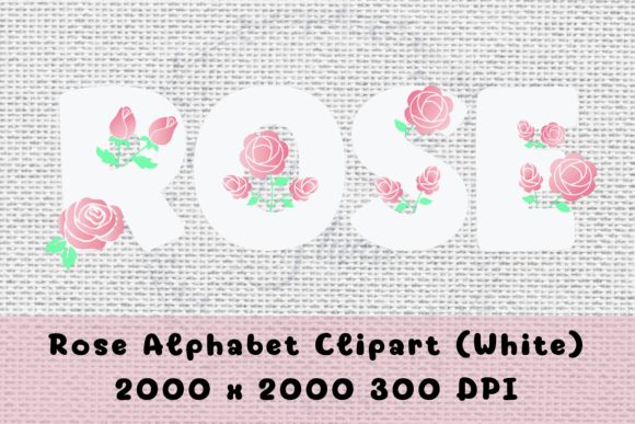 Download Pink Rose Alphabet Clipart - Alphabet Collection