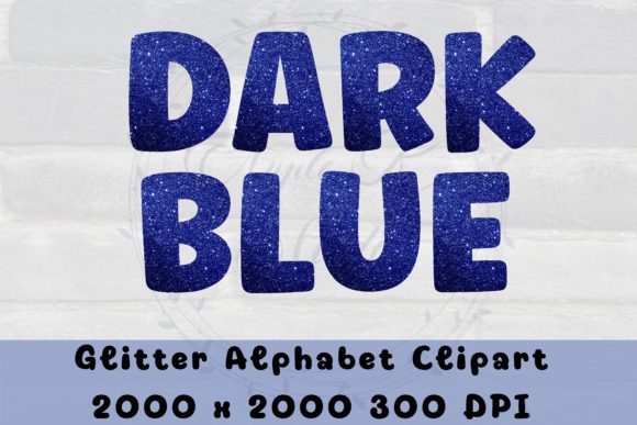 Download Dark Blue Glitter Alphabet Clipart - Alphabet Collection